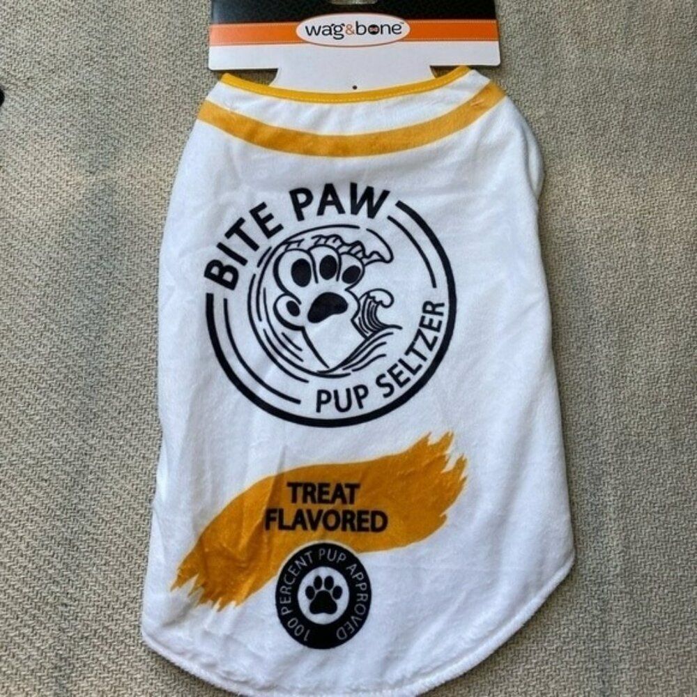 Dog Halloween Costume Size Med/Large NWT Bite Paw Pup Seltzer